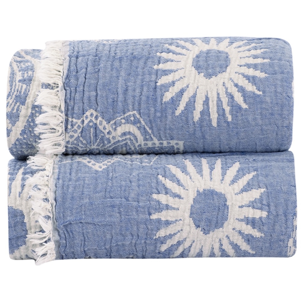 Suvi NYC Throw Blanket, 100 % Quality Turkish Cotton, Lightweight Super Soft
